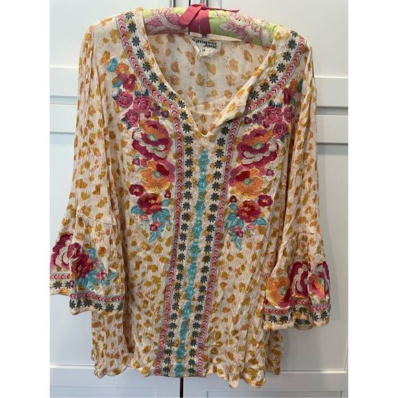 Andree Tops - andree by unit / savanna jane South Beach Embroidered Top Women’s Sz 3X